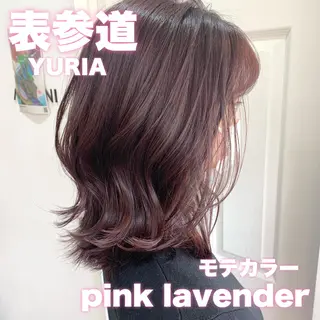 ミディアム カラー パーマ JYUNESU表参道所属・韓国ヘア🇰🇷🎀 透明感カラーのヘアスタイル