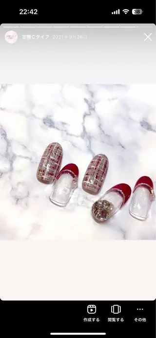 ネイル She Nail studio原宿店所属・akari原宿 プライベートサロンのネイルデザイン