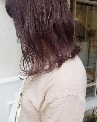 カラー 🙃 透明感カラー/ボブのヘアスタイル