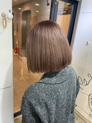 ミディアム カラー 門脇 愛未のヘアスタイル
