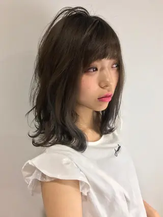 セミロング Roy所属・新明 修一のヘアスタイル