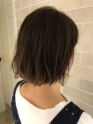 ショート 艶髪カラー&ウルフ フルカワ ヒロズミのヘアスタイル