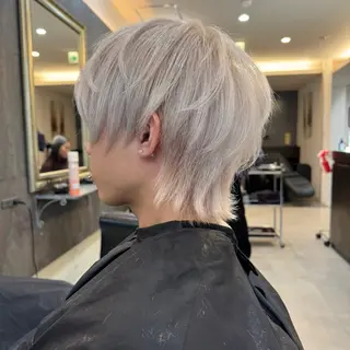 カラー ハイトーン/ウルフ/ レイヤー/Asukaのヘアスタイル