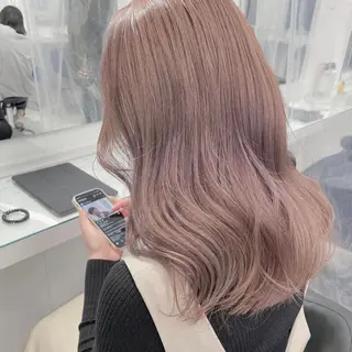 セミロング カラー 髪質改善/ハイトーン /新宿/Takutoのヘアスタイル