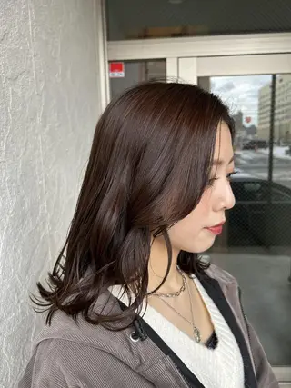 ミディアム カラー 髪質改善/美髪 艶カラーLillyのヘアスタイル