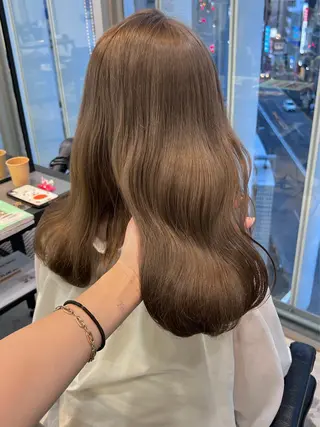 ミディアム カラー ヘアアレンジ GAME 天神所属・レイヤーカット指名 No.1💖マユカのヘアスタイル