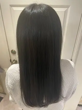 セミロング カラー 柳井 準平のヘアスタイル