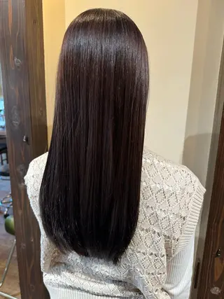 ロング カラー なぎさ/ﾏﾂﾊﾟ ｽﾄﾚｰﾄ/ｶﾗｰのヘアスタイル