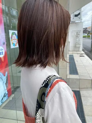 ミディアム カラー マツエク・マツパ 田中 あかねのヘアスタイル