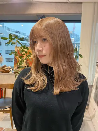 カラー 原宿美容師 iLe. tae ハイトーンのヘアスタイル