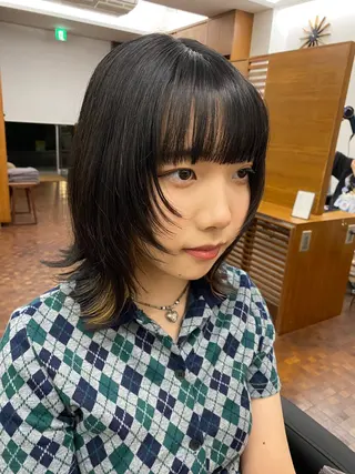 ミディアム カラー Paddle所属・似合わせレイヤー/ レイヤーパーマ/高倉のヘアスタイル