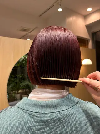 ショート カラー 🦖ミニボブ/ボブ /MOEKA🦕のヘアスタイル