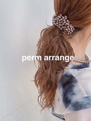 パーマ ボブ/ミディアム 親しみやすさ/さくらのヘアスタイル