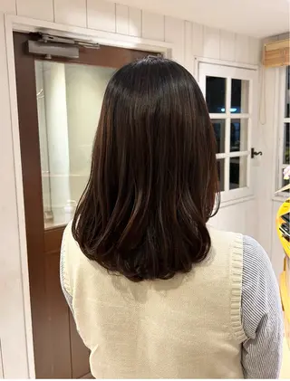 ミディアム パーマ ショートカット 募集🌿‬村岡夢咲のヘアスタイル