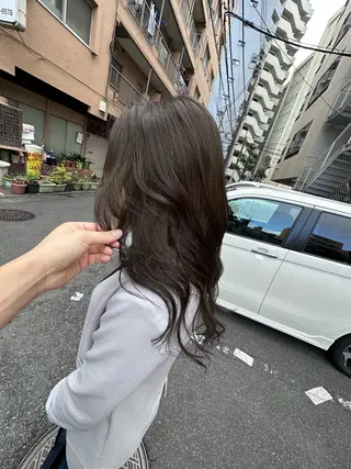 セミロング ハイライト/髪質改善 ans/黒木 和大のヘアスタイル