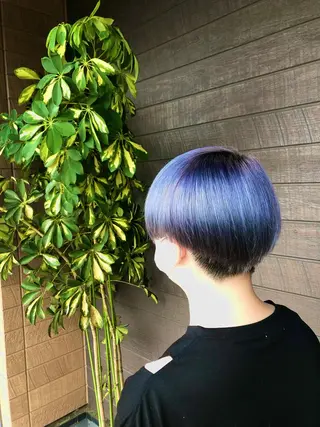 ショート 太白区白髪ぼかし/ ボブカット/千葉達人のヘアスタイル