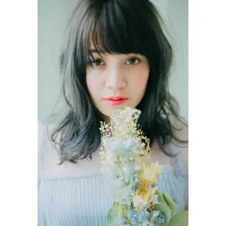 ミディアム カラー (スタイリスト)牧 好美のヘアスタイル