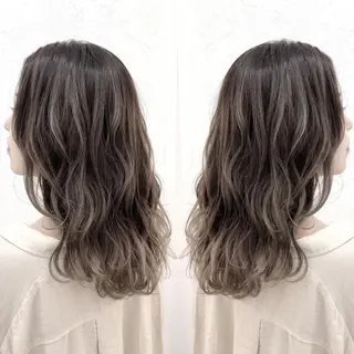 ミディアム カラー パーマ ヘアアレンジ 髪質改善専門店 エイジングケアのヘアスタイル