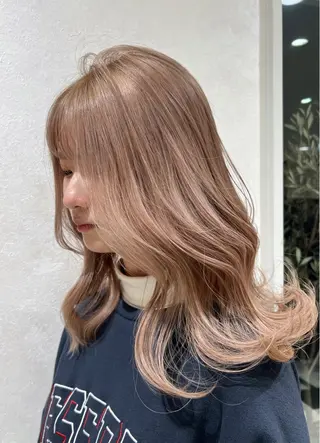 カラー nehus nagaoka所属・🖤複雑履歴ブリーチ Mizuki 🖤のヘアスタイル