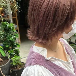 ショート カラー vain所属・パーマウルフショート 濱田匠のヘアスタイル