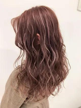 セミロング カラー 山内 聡史のヘアスタイル