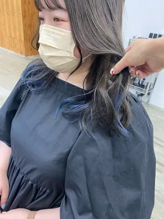 セミロング カラー ヘアアレンジ son hair HIROEのヘアスタイル