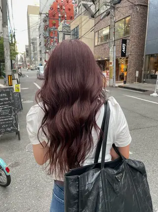 ロング カラー luve heart's And Be minamisemba所属・高嶋 奏音のヘアスタイル