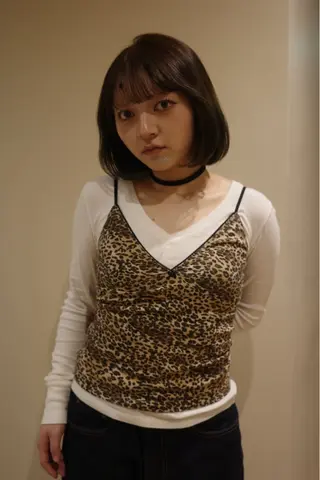 ミディアム カラー 髙橋 紗奈のヘアスタイル