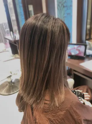 ミディアム カラー ヘアアレンジ メンズ EARTH長岡店🩵 石原莉穂のヘアスタイル