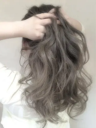 ロング カラー パーマ ヘアアレンジ filo byFeria渋谷所属・縮毛矯正/美髪 髪質改善/石田幸輔のヘアスタイル