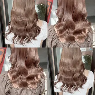 セミロング カラー Beleza原宿所属・MOMO艶髪 🩵モテカラーのヘアスタイル