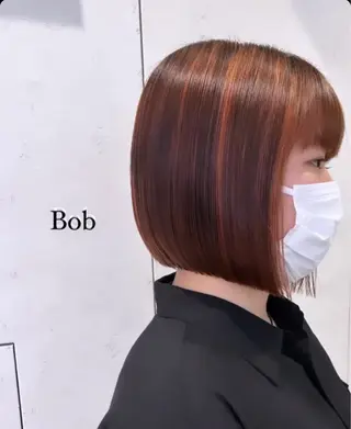 莉乃/縮毛矯正/髪質 改善/艶カラーのヘアスタイル