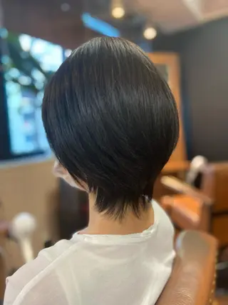 ミディアム カラー スローエイジング/ ダメージレス鈴木慎一のヘアスタイル