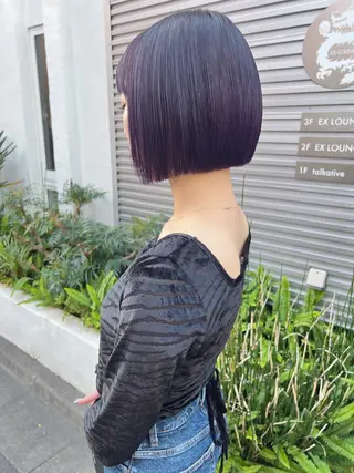 ショート HOODS hair salon所属・透明感カラー🌿ボブ ✨飛田　ケイのヘアスタイル