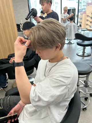 カラー メンズ モデル募集⛓️ 西澤結羽のヘアスタイル