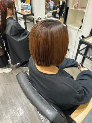 ミディアム パーマ 艶髪レイヤー上田 紗也🇰🇷💗のヘアスタイル