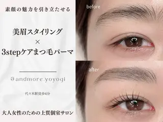 アイブロウ and MORE アンドモア(代々木)のマツエク・マツパデザイン