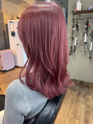 ミディアム カラー Eleanor spa&treatment 札幌店内にあるシェアサロン【WHITE】所属・シルクハイトーン / 髪質改善🦋MIKUのヘアスタイル