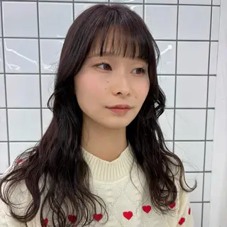 ロング カラー ❣️星野のあ❣️ 優しいダブルブリーチのヘアスタイル