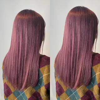 ロング カラー パーマ ヘアアレンジ YEAU　PLUS所属・極上の艶髪 RINAのヘアスタイル