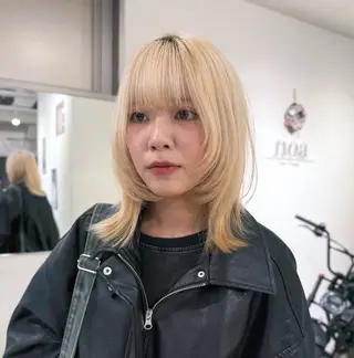 ミディアム noa hair design 町田店所属・miyu♡̷̷ 韓国ヘア/顔まわりのヘアスタイル