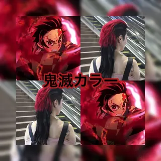 ロング カラー haco+所属・🌈派手髪エクステ ブレイズ🌈ひろとのヘアスタイル