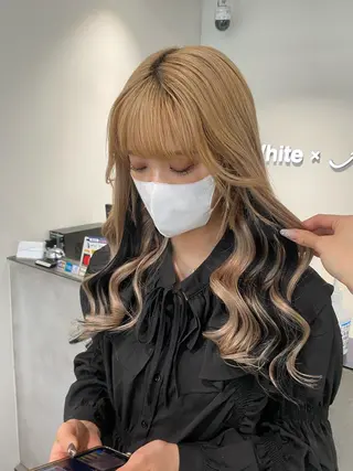 ロング 韓国風モテヘア 🇰🇷aki♡のヘアスタイル