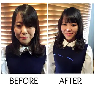 ミディアム 苅田 茂樹のヘアスタイル