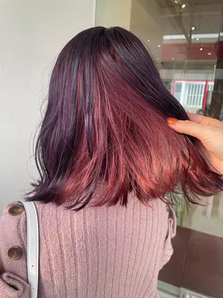 ミディアム 木村 架音のヘアスタイル