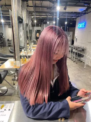 ロング カラー ハイトーン 横浜💞ミオのヘアスタイル