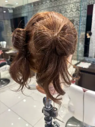 ロング ヘアアレンジ EARTH大曽根💛 田中りほのヘアスタイル