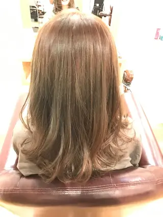 セミロング カラー 💁‍♂️メンズカッ トパーマ💈大田涼華のヘアスタイル