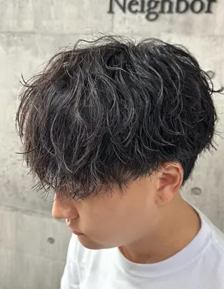 パーマ メンズ シャドウパーマ/立川 メンズ/コタロウのヘアスタイル
