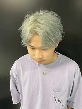 カラー ヘアアレンジ メンズ メンズ専門 美容師✨ アメ村 堀江颯瑛のヘアスタイル